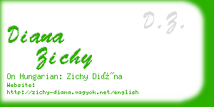 diana zichy business card